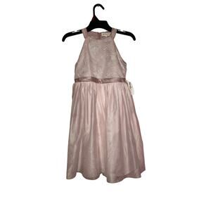 NWT Kensie Girl pink and white embroidered floral dress size 7